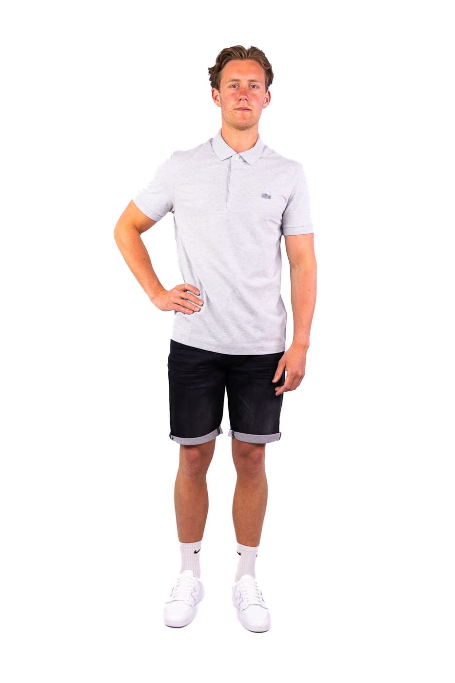 Lacoste 1hp3 S/s Polo Heren Grijs S