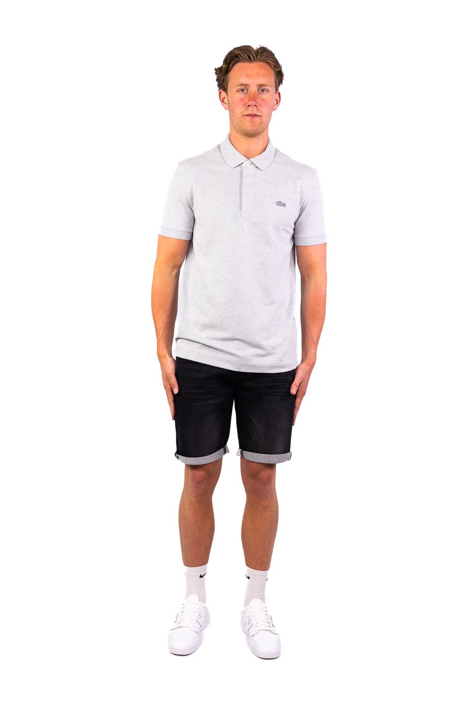 Lacoste 1hp3 S/s Polo Heren Grijs S thumbnail 5