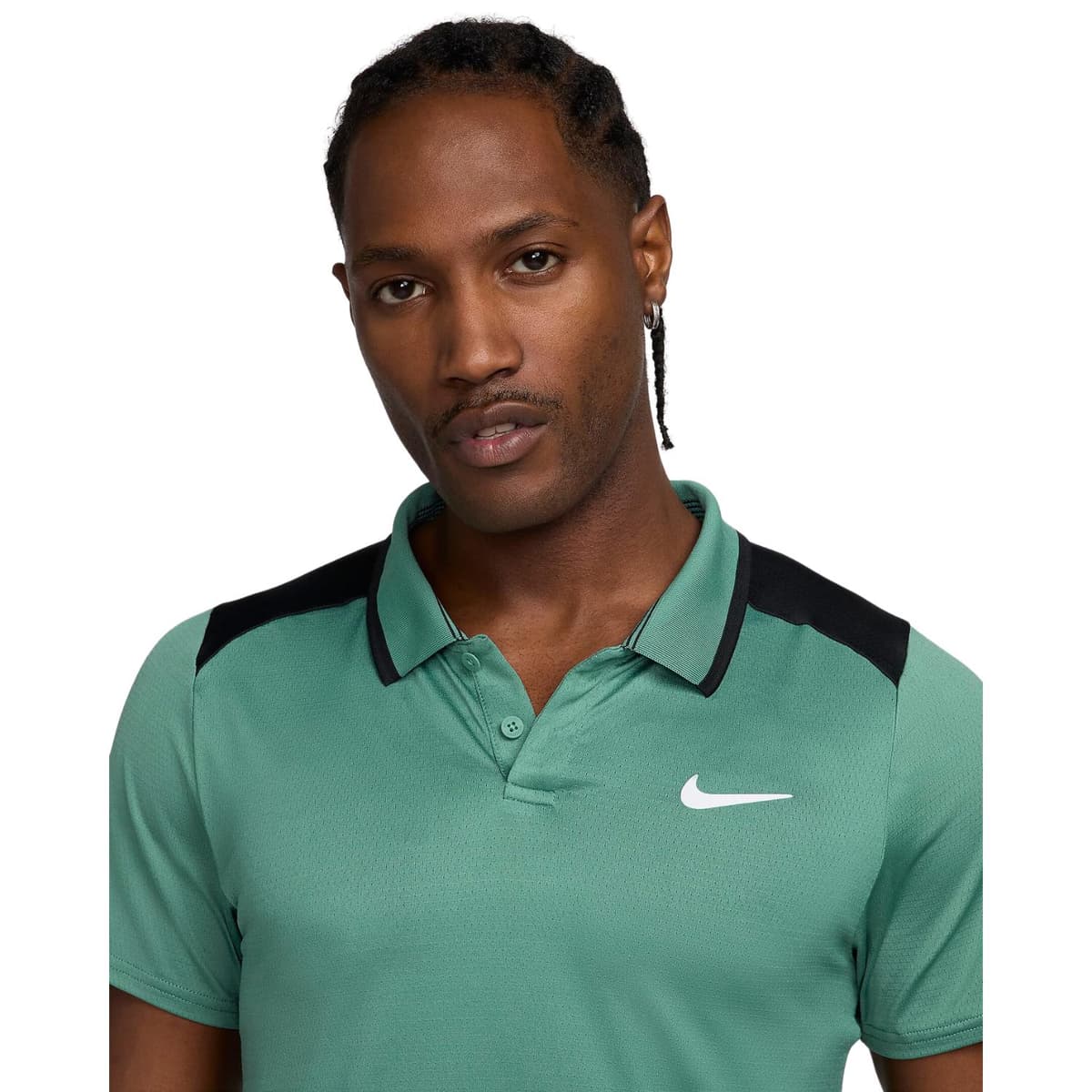 Nike Court Advantage Dri-fit Polo Heren Groen M thumbnail 4