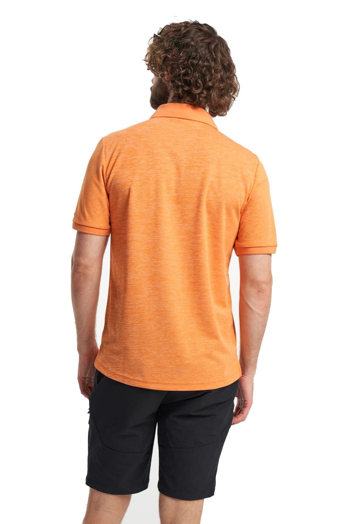 Tenson Txlite Melange Polo Heren Oranje Xl thumbnail 5