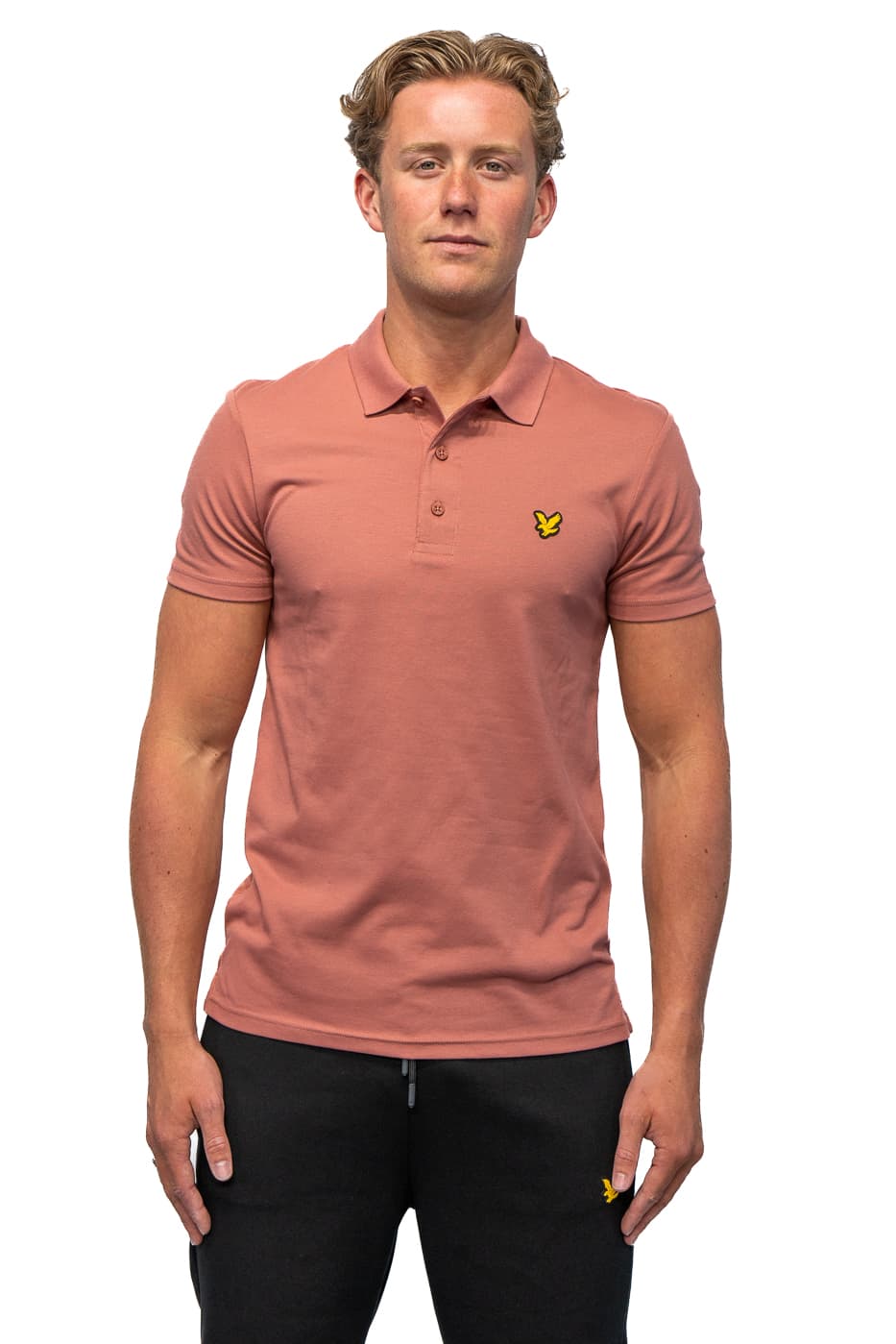 Lyle And Scott Sport Ss Polo Heren Roze Xs thumbnail 5
