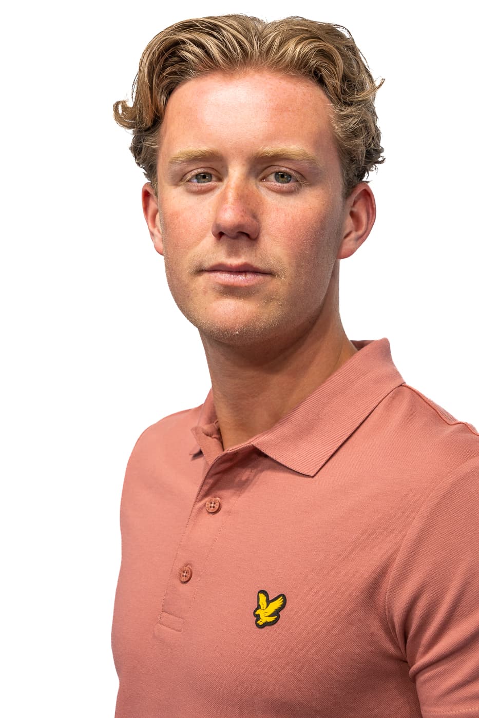 Lyle And Scott Sport Ss Polo Heren Roze Xs thumbnail 2