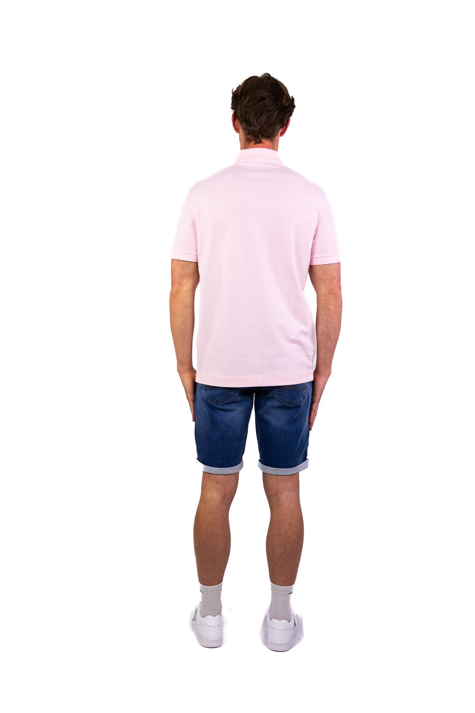 Lacoste 1hp3 S/s Polo Heren Roze S thumbnail 4