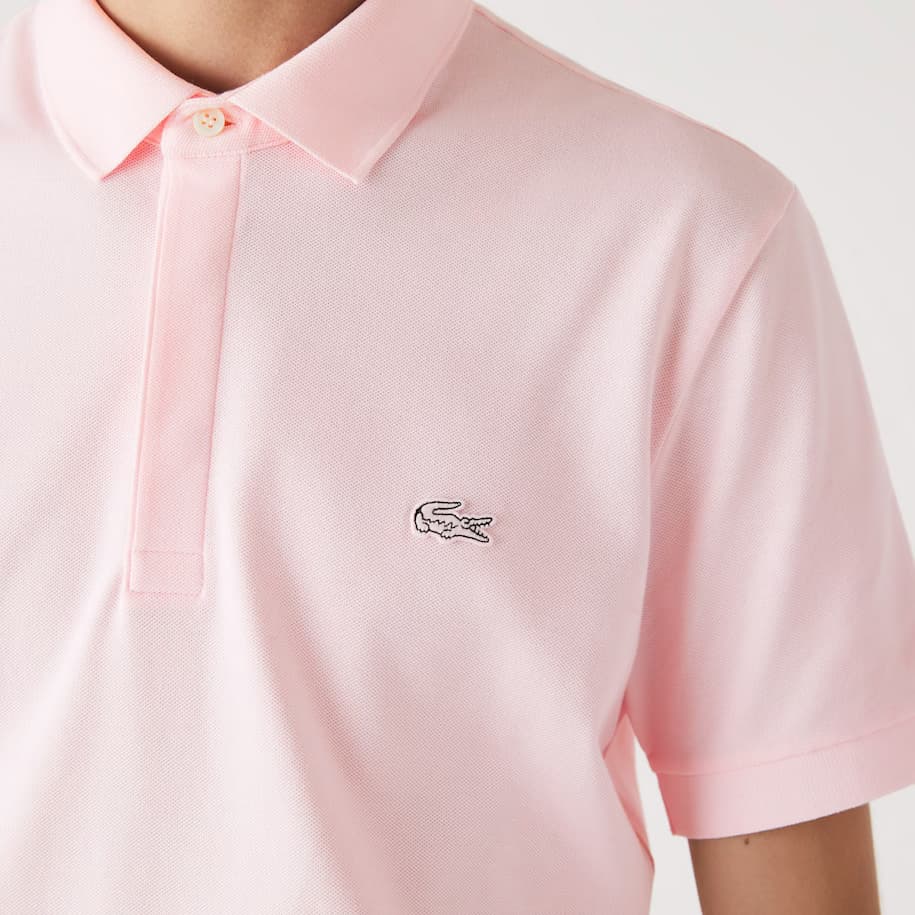 Lacoste 1hp3 S/s Polo Heren Roze S thumbnail 2