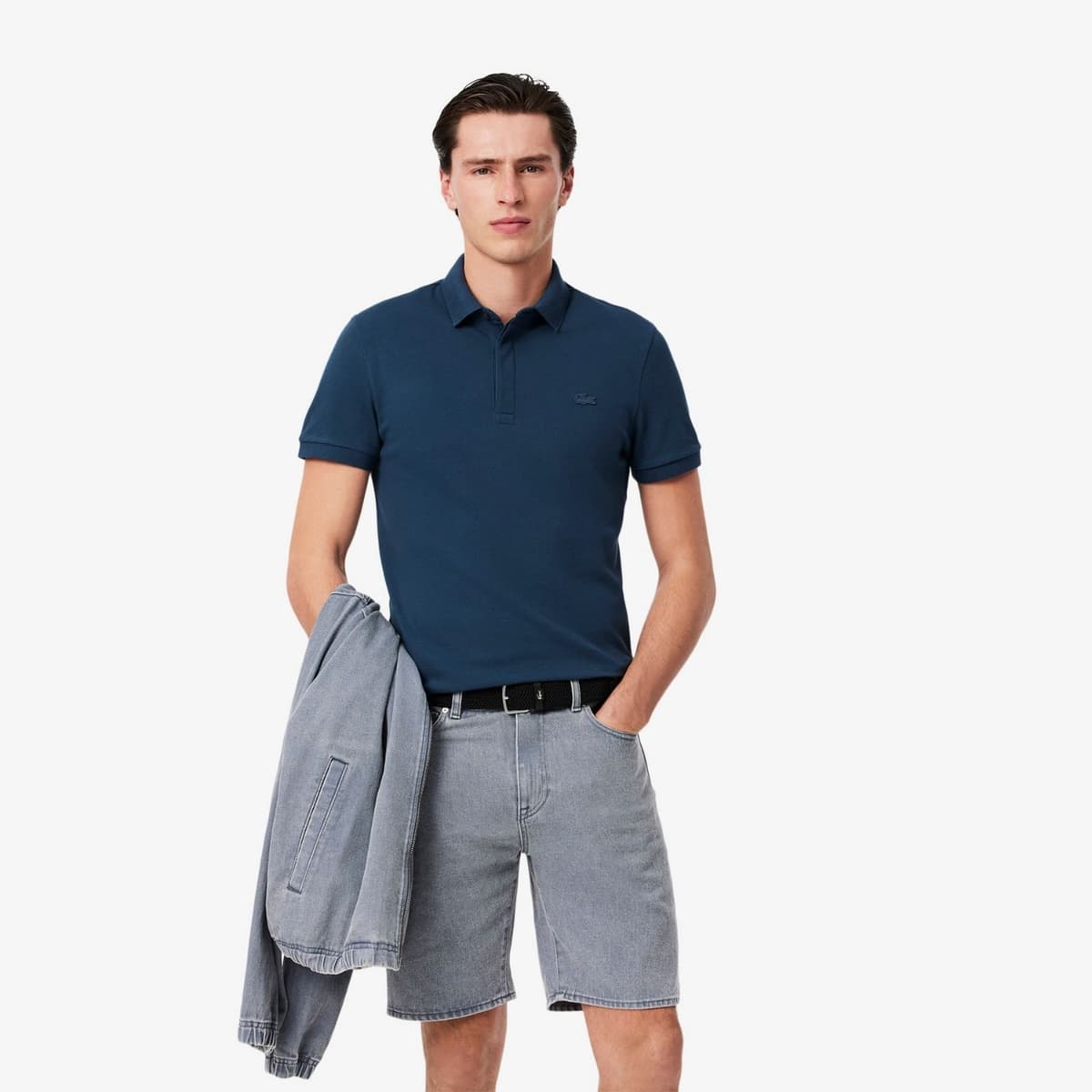 Lacoste 1hp3 S/s Polo Heren Blauw M thumbnail 5