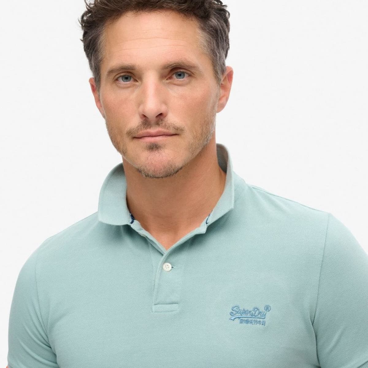 Superdry Vint Destroy Polo Heren Blauw 3xl thumbnail 4