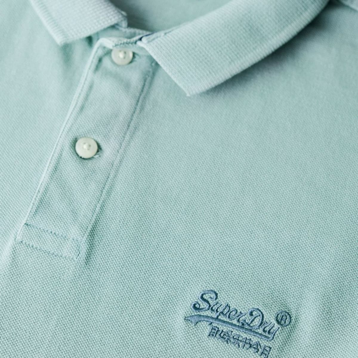 Superdry Vint Destroy Polo Heren Blauw 3xl thumbnail 2