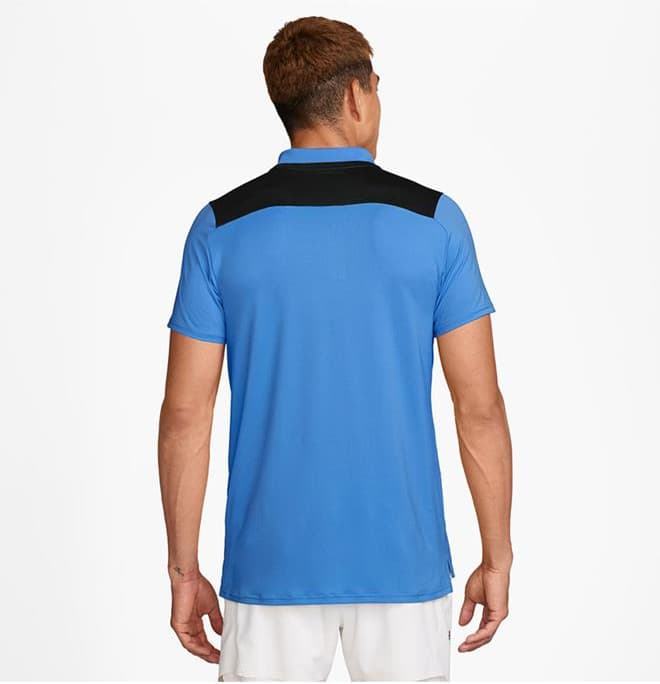 Nike Court Dri-fit Advantage Polo Heren Blauw Xl thumbnail 3