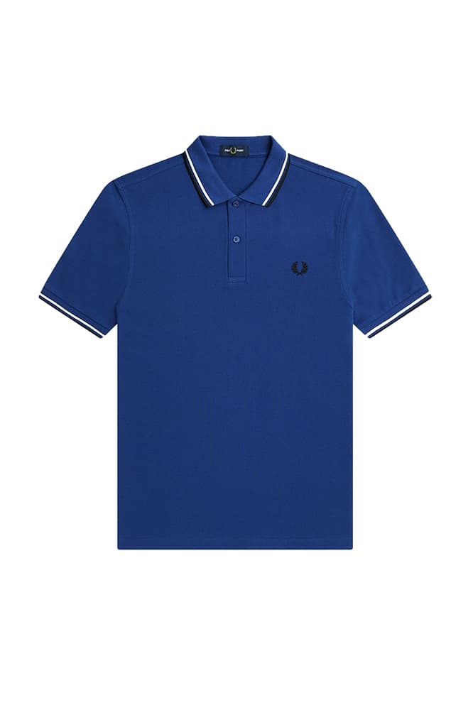 Fred Perry Twin Tipped Polo Heren Kobalt S