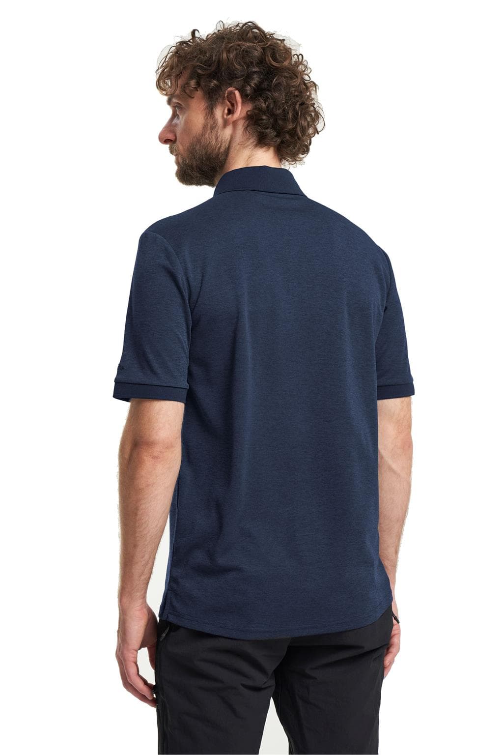 Tenson Txlite Melange Polo Heren Donkerblauw 2xl thumbnail 4