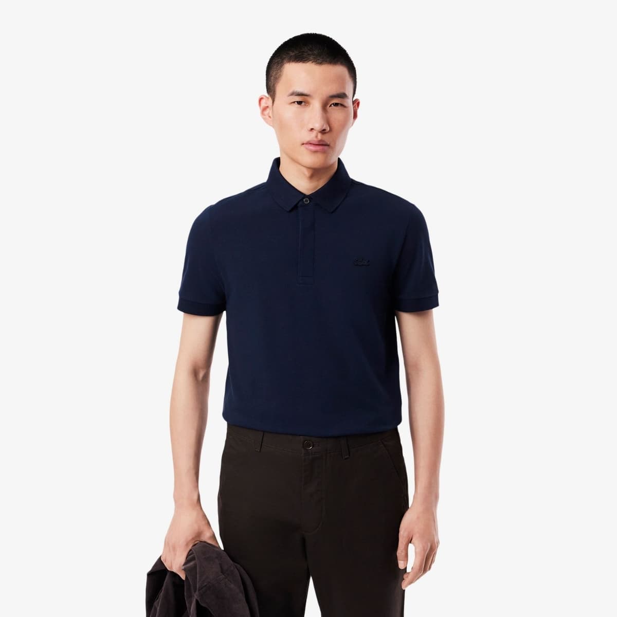 Lacoste 1hp3 S/s Polo Heren Donkerblauw 2xl thumbnail 5