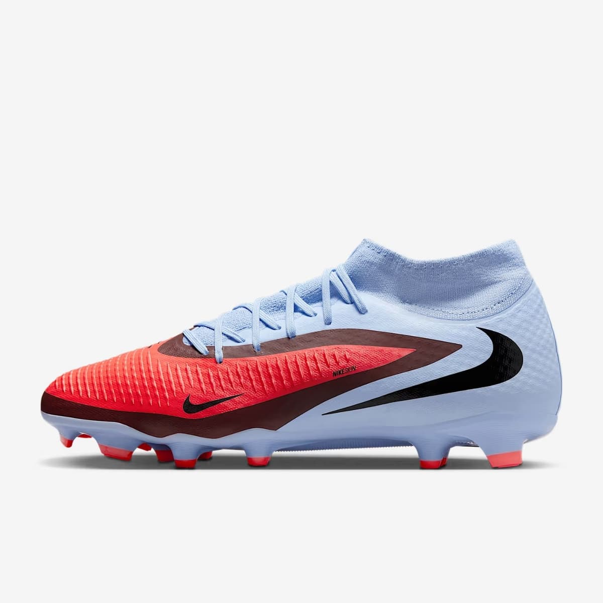 Nike Phantom 6 High Academy Fg/mg Voetbalschoenen Rood Dessin 43 thumbnail 7