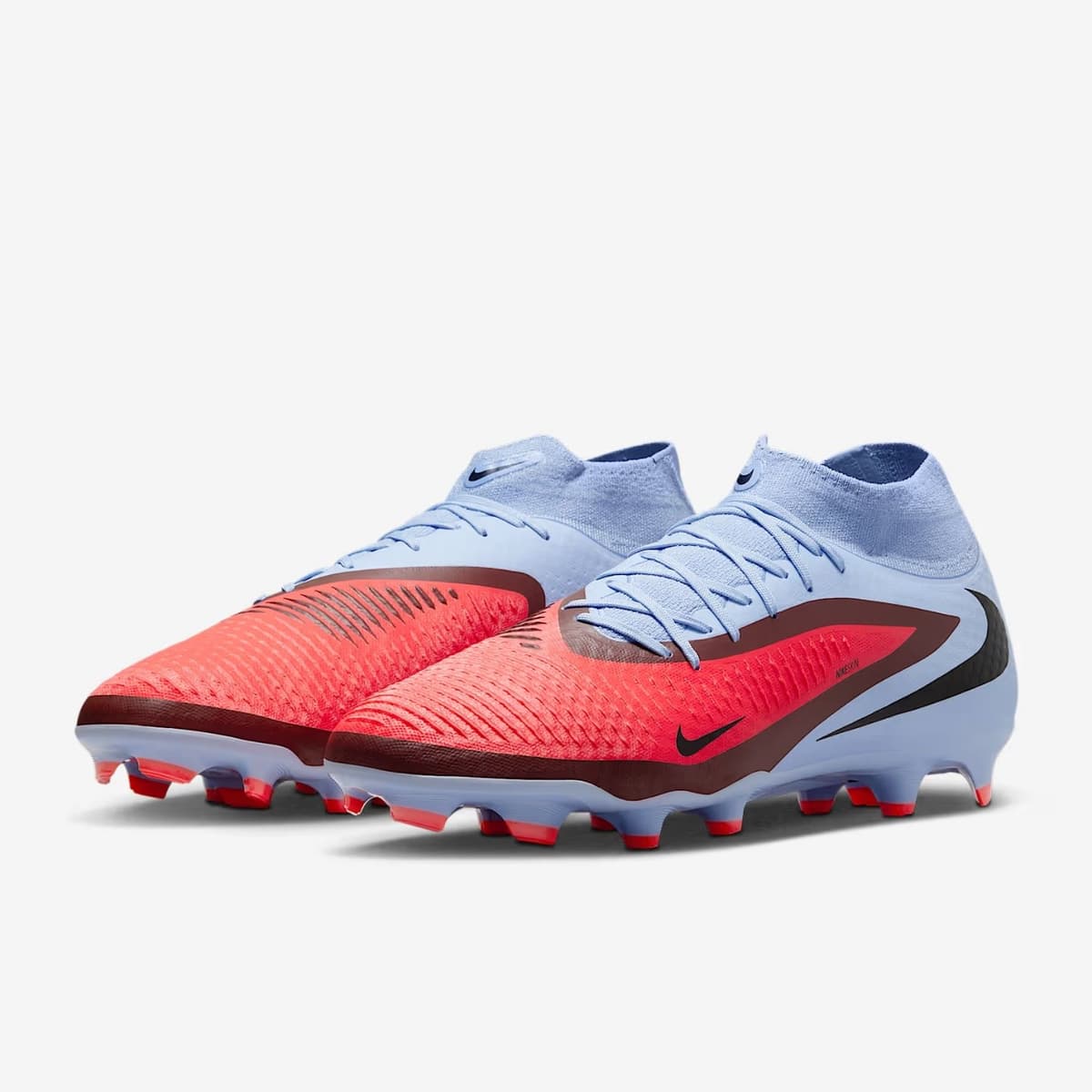 Nike Phantom 6 High Academy Fg/mg Voetbalschoenen Rood Dessin 43 thumbnail 4