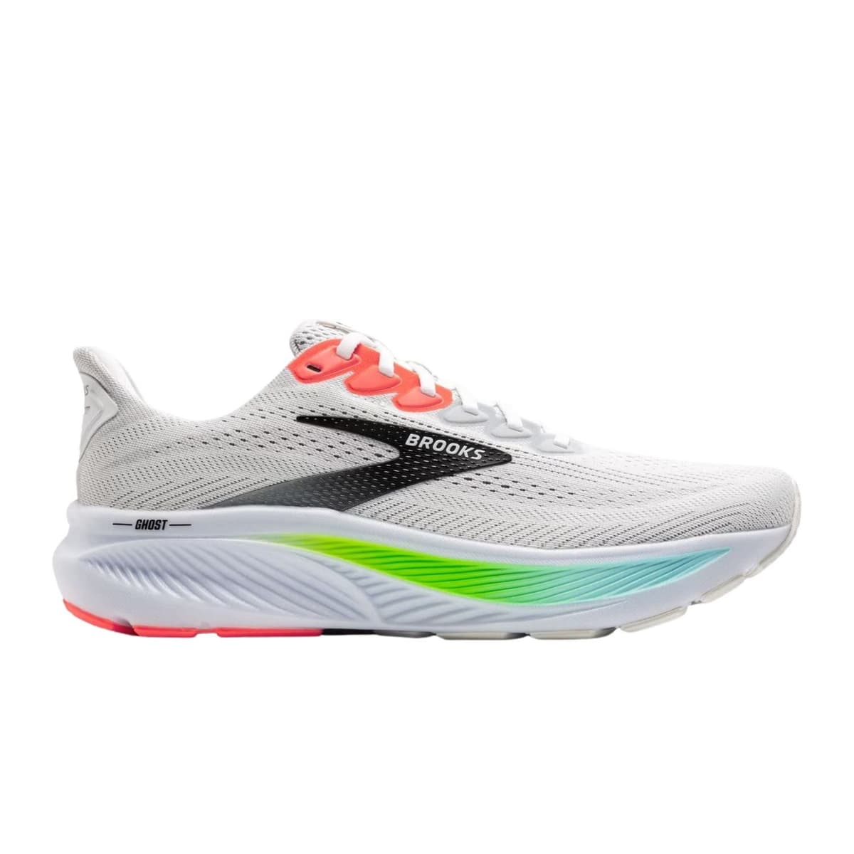 Brooks Ghost 17 Hardloopschoenen Heren Wit 44.5