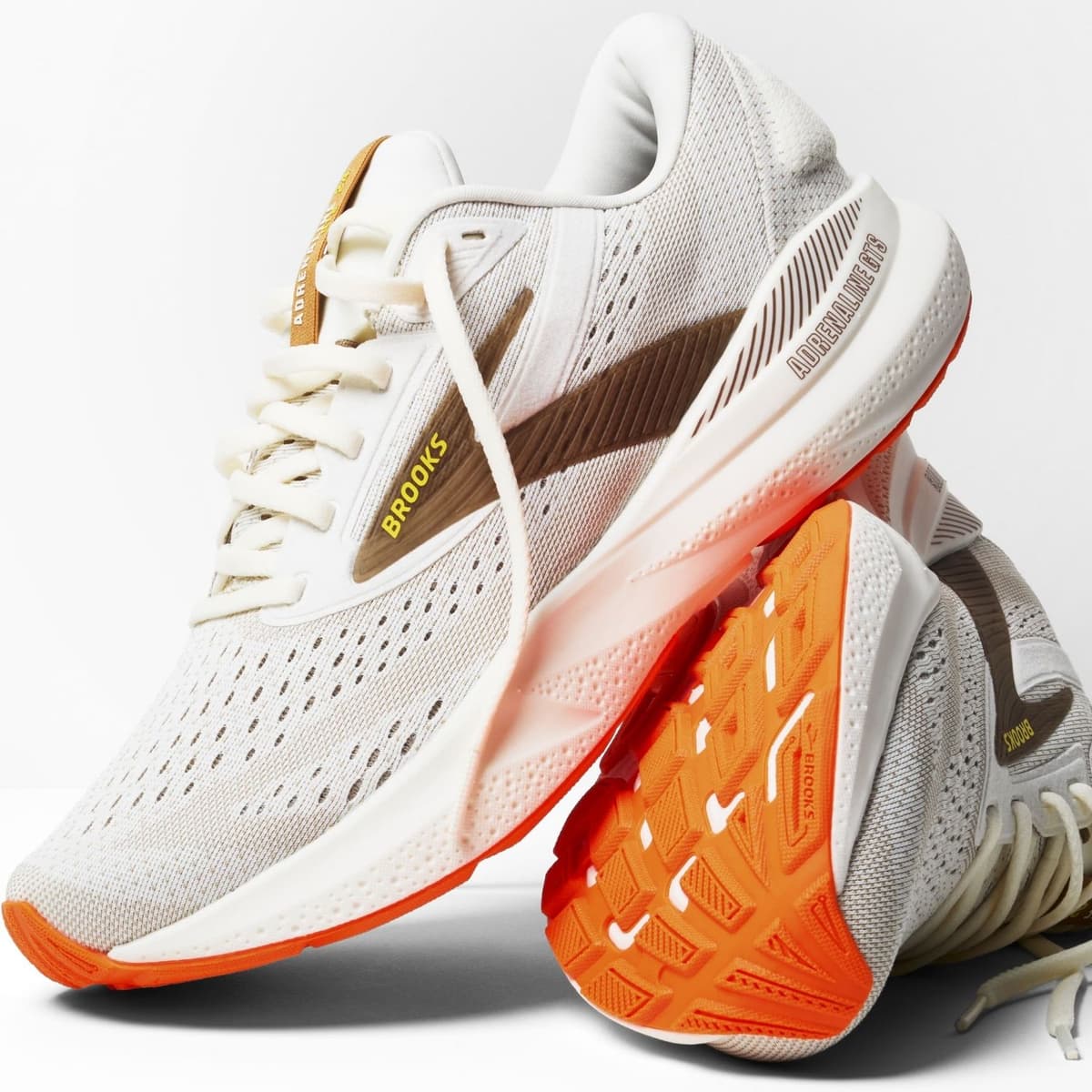 Brooks Adrenaline Gts 24 Hardloopschoenen Heren Beige 46 thumbnail 7