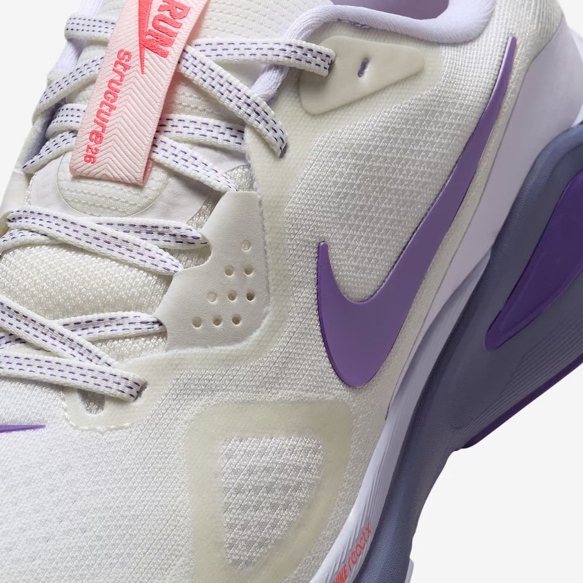 Nike Structure 26 Hardloopschoenen Dames Wit 40.5 thumbnail 2