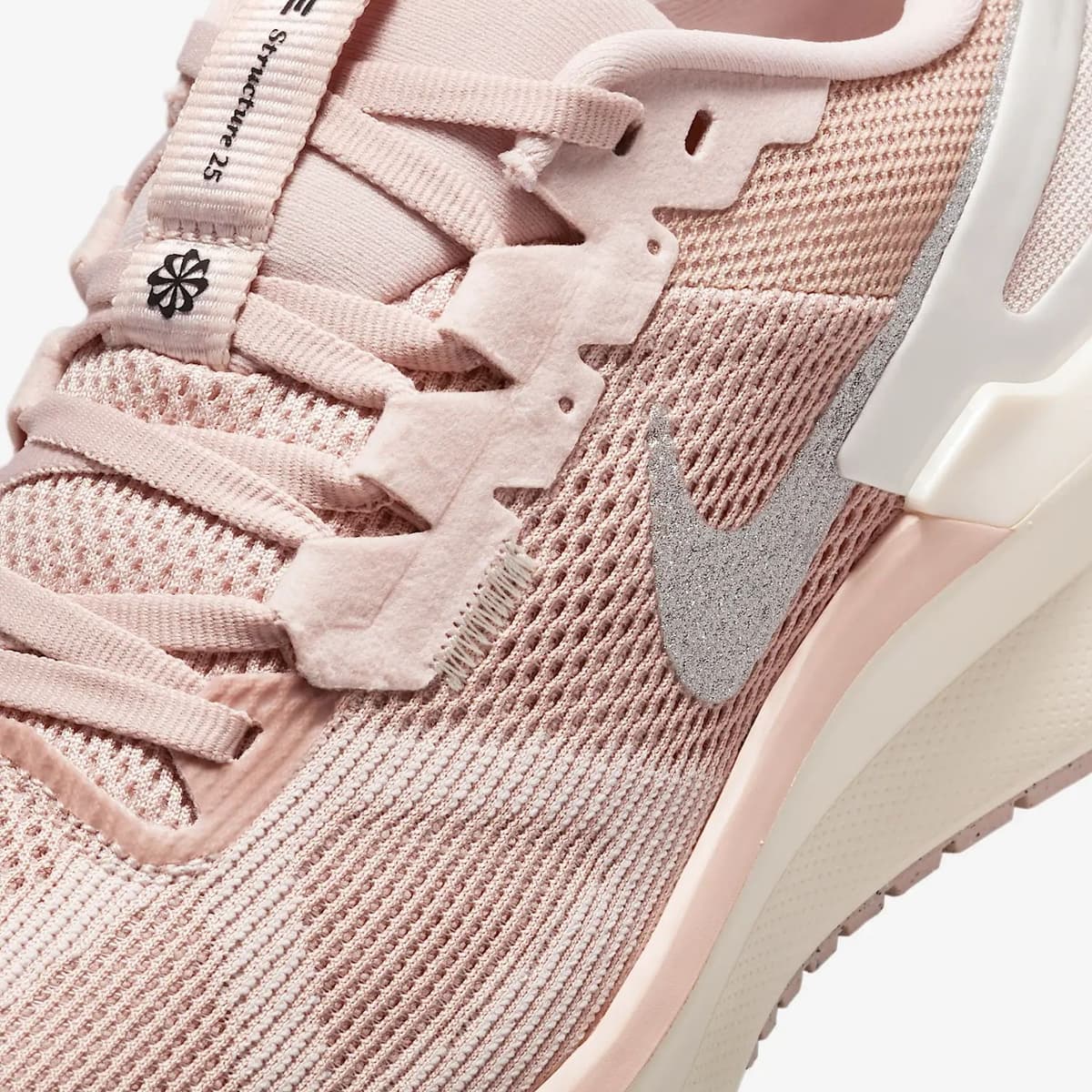 Nike Structure 25 Prm Hardloopschoenen Dames Pink 38.5 thumbnail 3