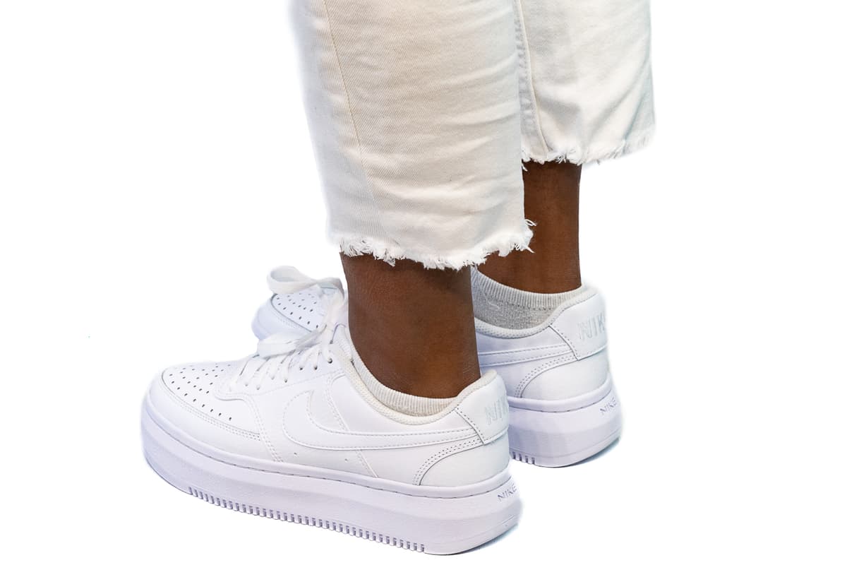 Nike Court Vision Alta Sneakers Dames Wit 41 thumbnail 3