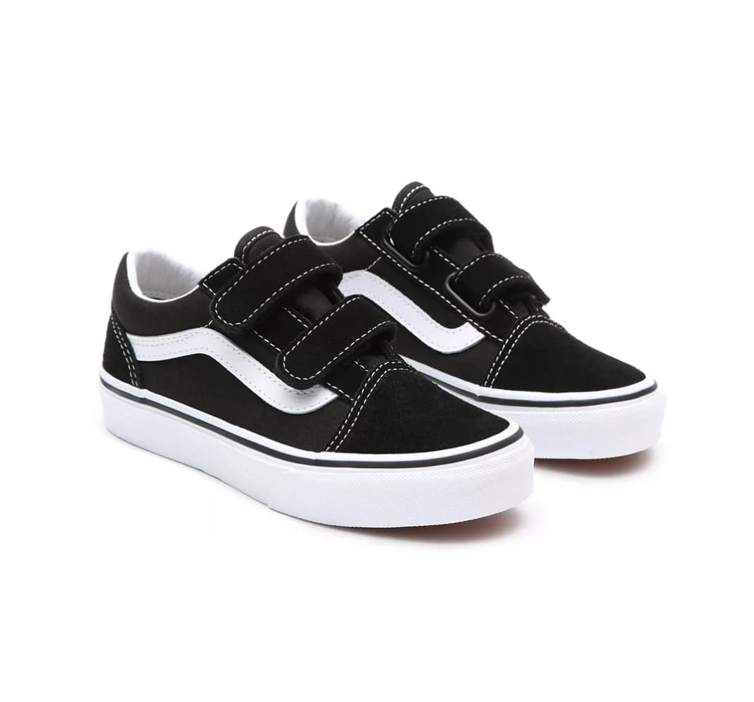 Vans Old Skool Velcro Sneakers Jongens Zwart 34