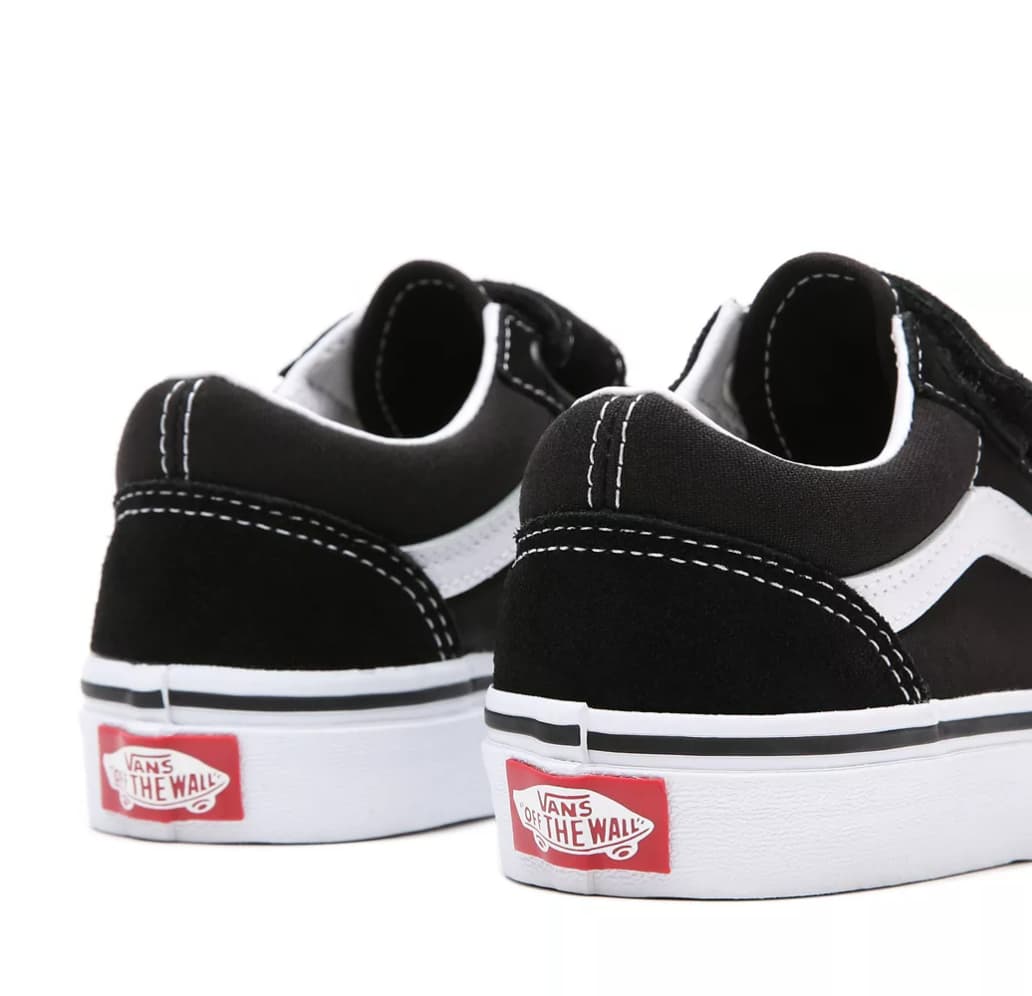 Vans Old Skool Velcro Sneakers Jongens Zwart 34 thumbnail 3