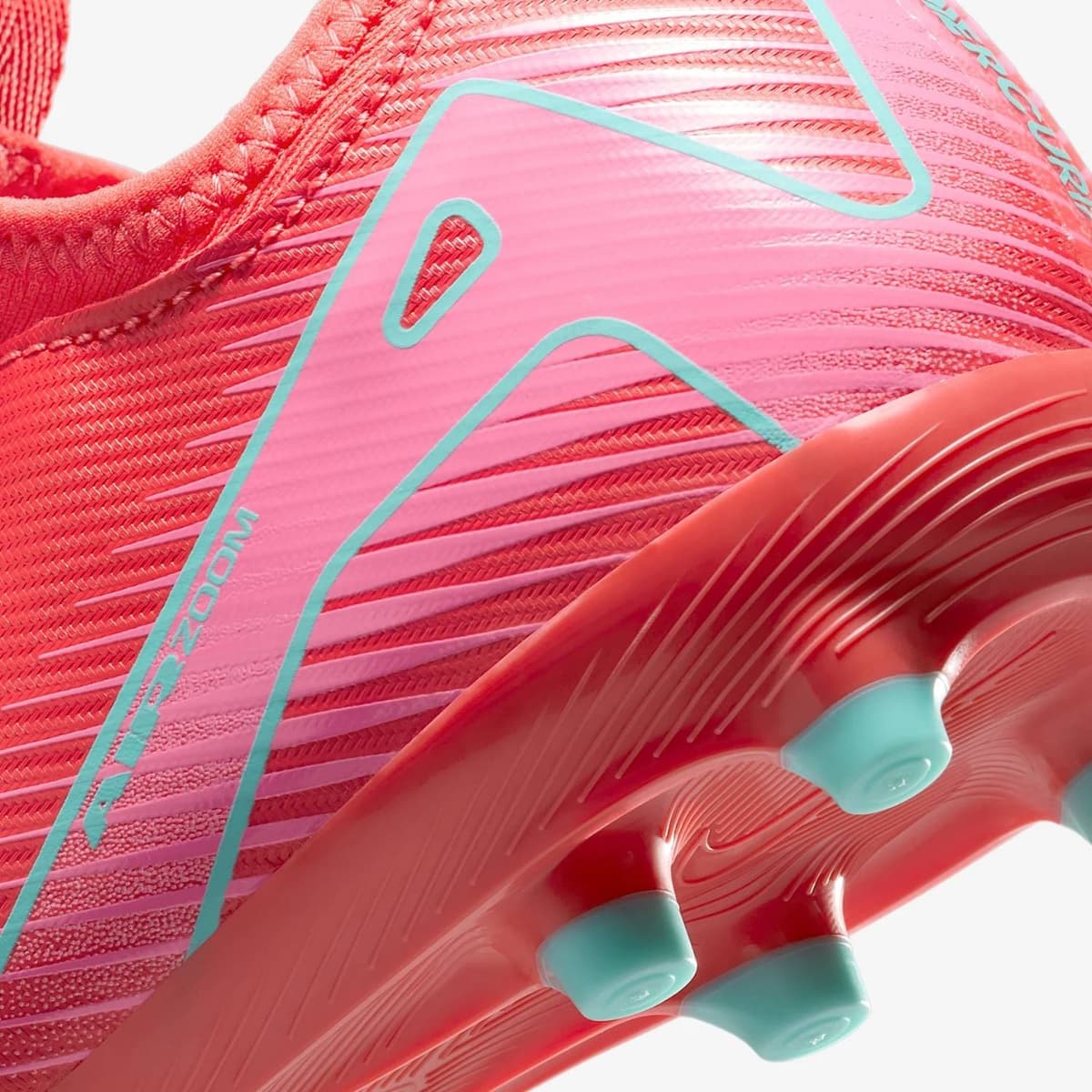 Nike Jr Zoom Vapor Academy Fg/mg Voetbalschoenen Jr Rood 37.5 thumbnail 2