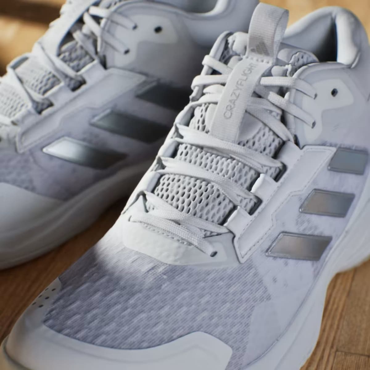 Adidas Crazylight 6 Mid W Indoorschoenen Dames Wit 40 thumbnail 2