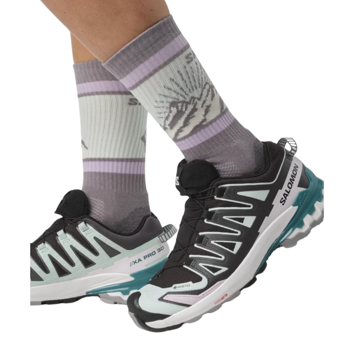 Salomon Xa Pro 3d V9 Gtx Wandelsneakers Dames Zwart Dessin 38.5 thumbnail 2