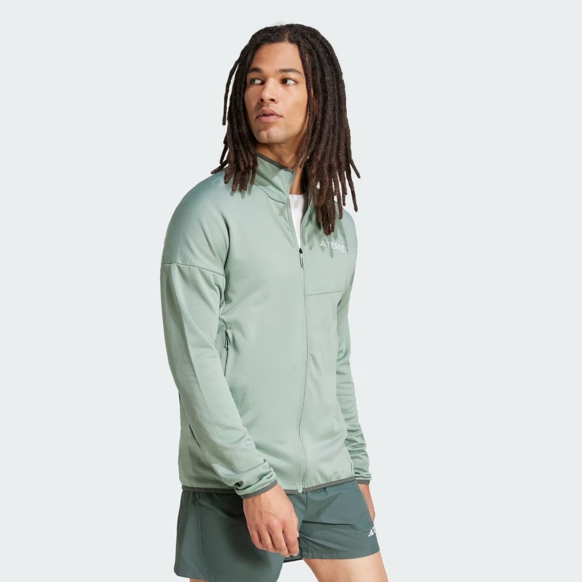 Adidas Terrex Xperior Climawarm Light Fleece Vest Heren Groen Xl thumbnail 3