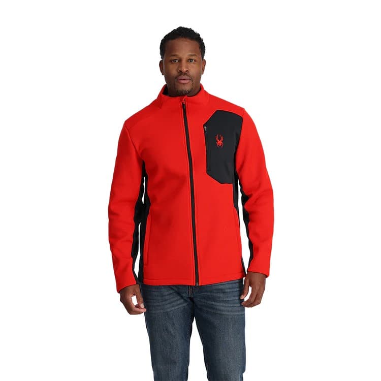 Spyder Bandit Fleece Vest Heren Rood Dessin S