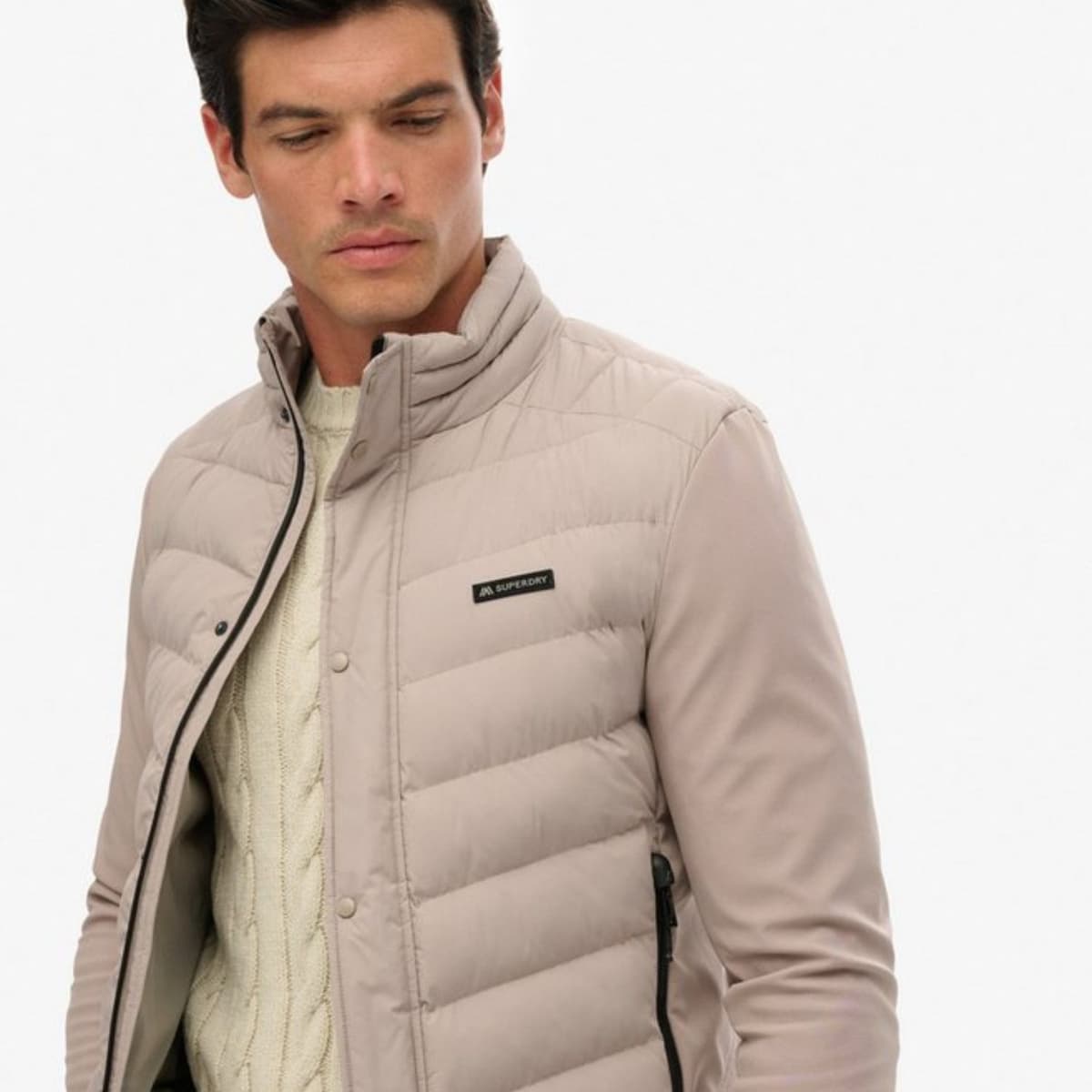 Superdry Storm Popper Softshell Jas Heren Grijs M thumbnail 5