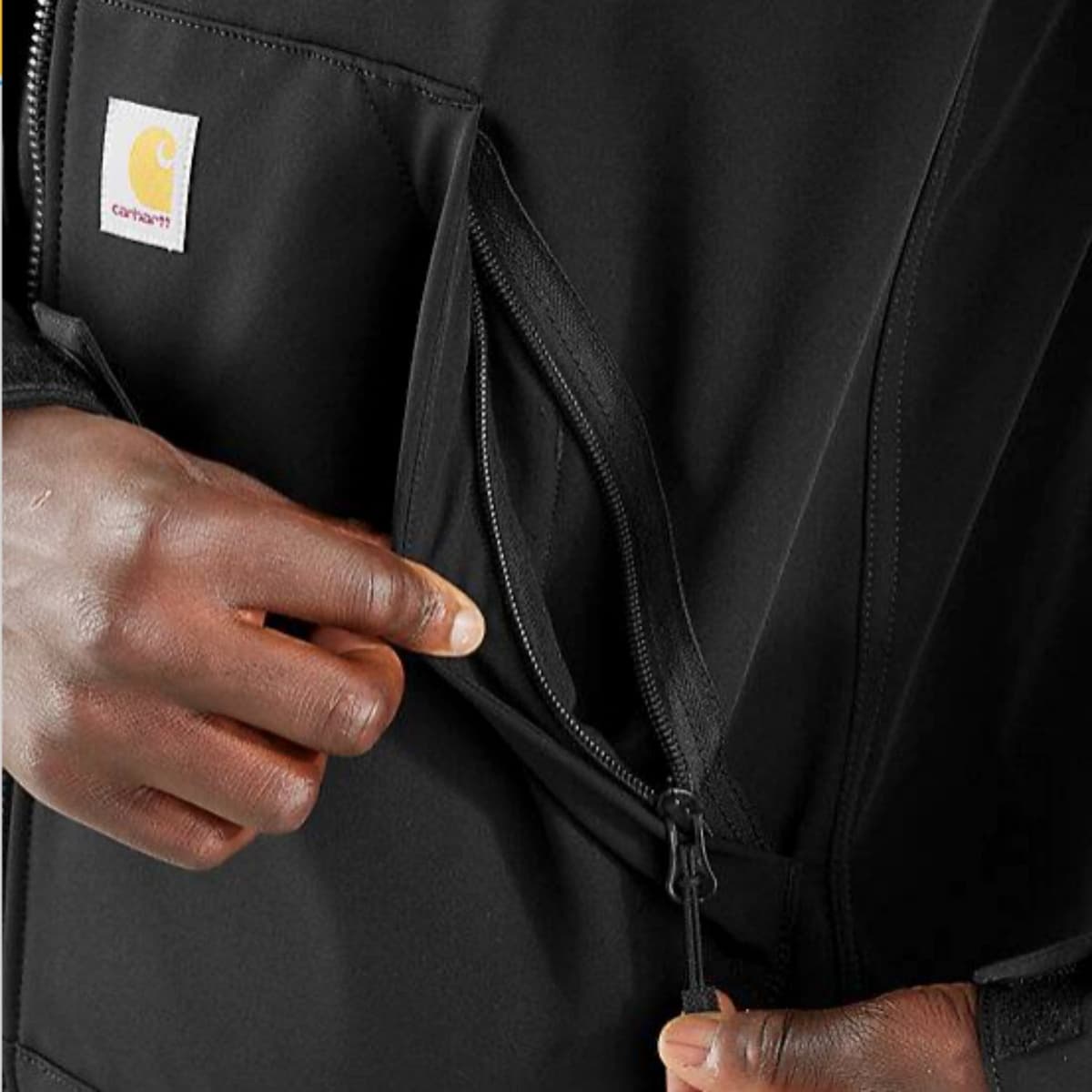 Carhartt Galesburg Softshell Jas Heren Zwart 2xl thumbnail 3