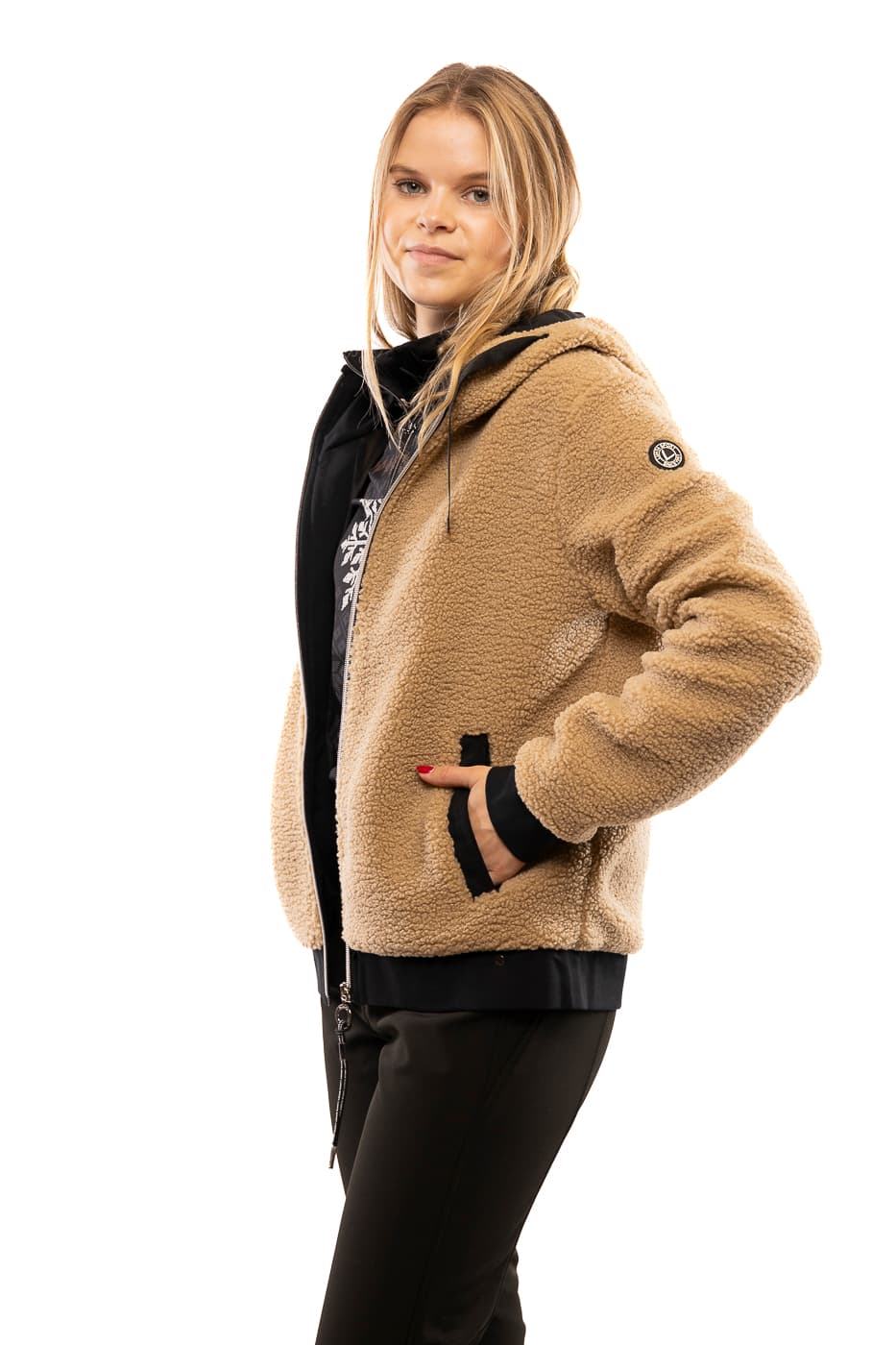 Luhta Halmejoki Fleece Vest Dames Ecru M/38 thumbnail 3