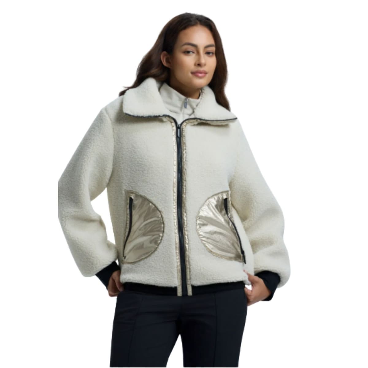 Luhta Iskoinen Fleece Vest Dames Beige M/38 thumbnail 4