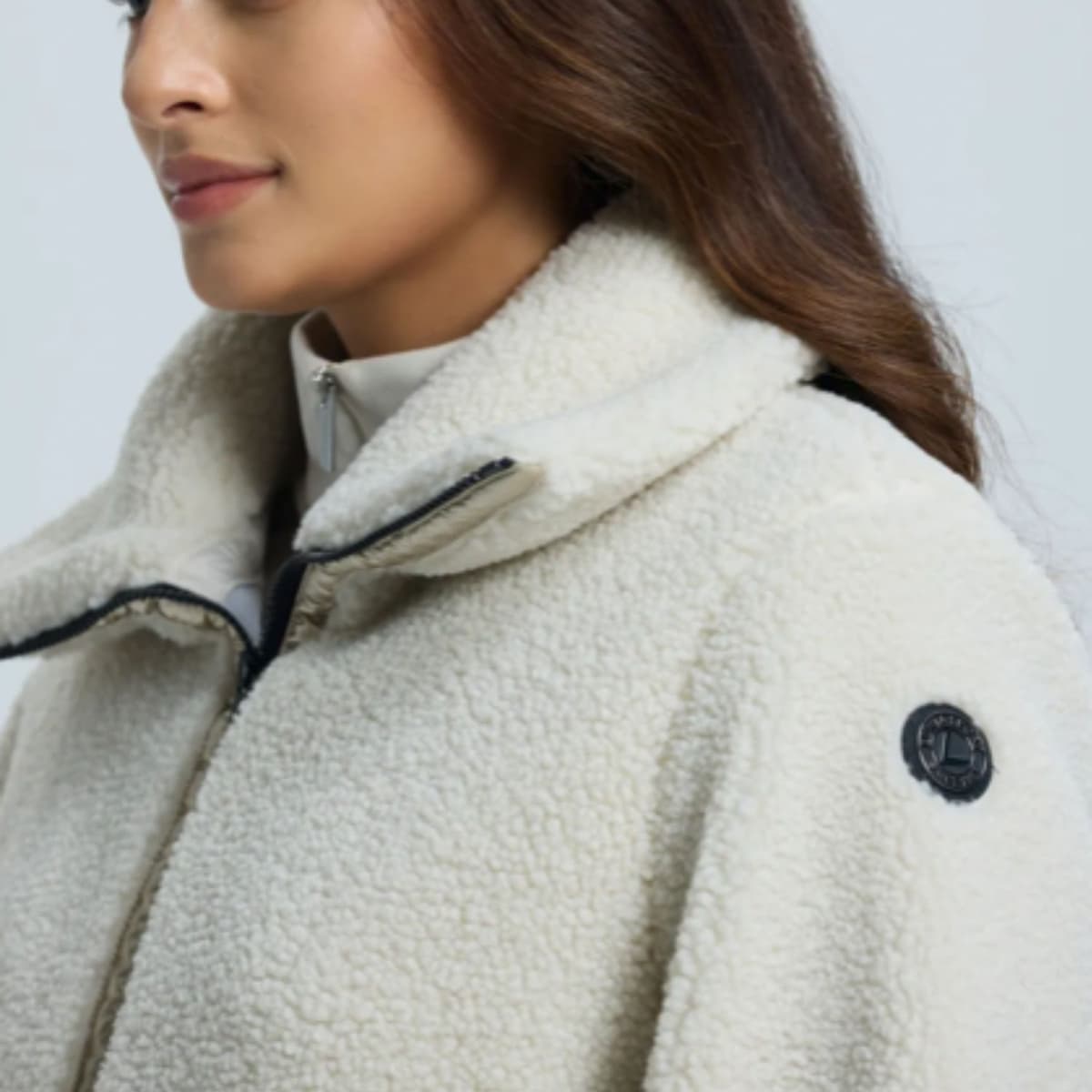 Luhta Iskoinen Fleece Vest Dames Beige M/38 thumbnail 2