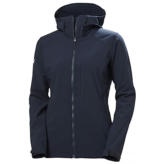 Helly Hansen W Paramount Hooded Soft Shell Jas Dames Donkerblauw Xs