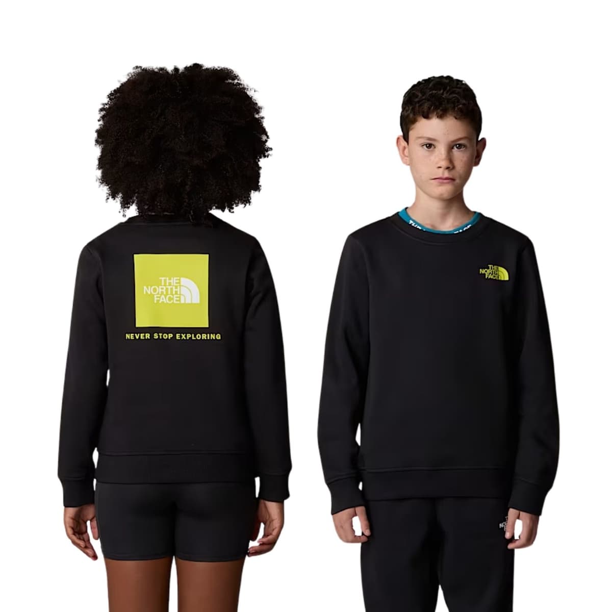 The North Face Redbox Regular Crew Casual Sweater Jongens Zwart 128