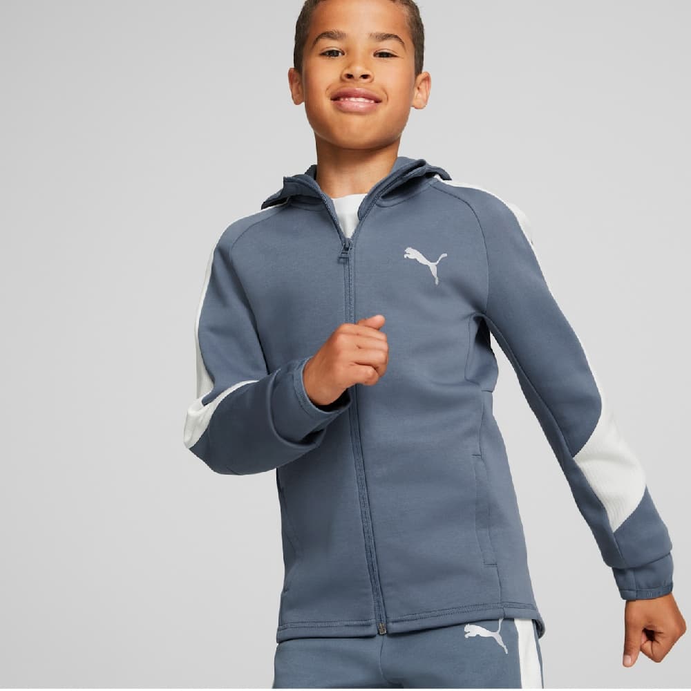 Puma Evostripe Full-zip Caual Vest Jongens Donkerblauw 164 thumbnail 4