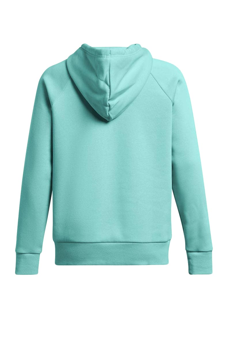 Under Armour Rival Fleece Big Logo Sportsweater Dames Groen L/40 thumbnail 2