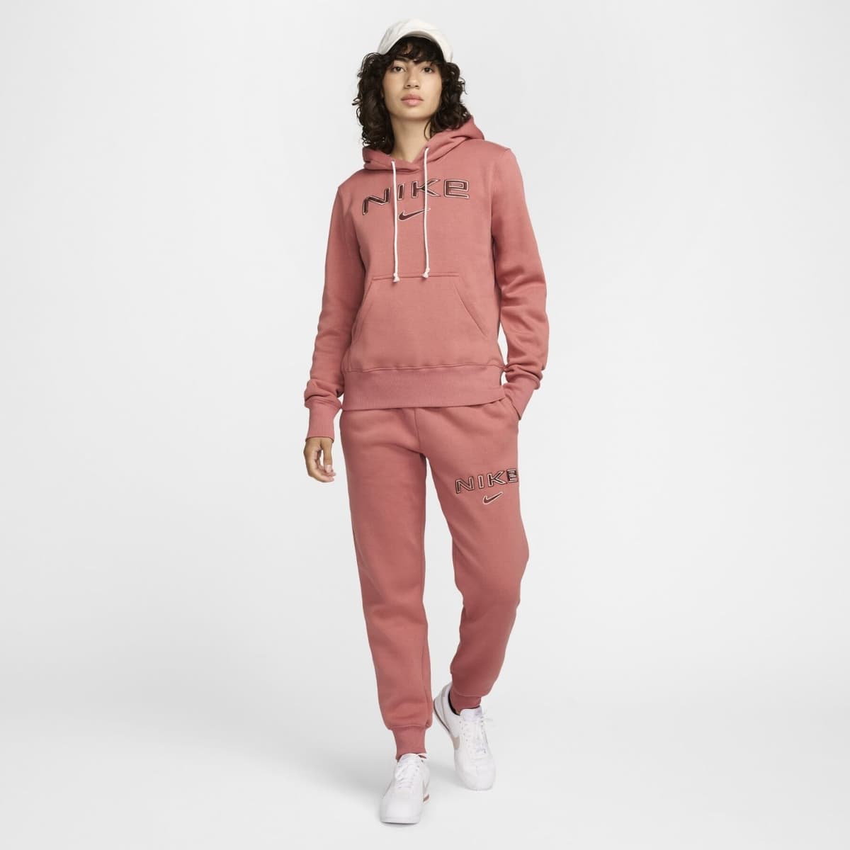 Nike Phoenix Fleece Sportsweater Dames Pink M/38. thumbnail 2
