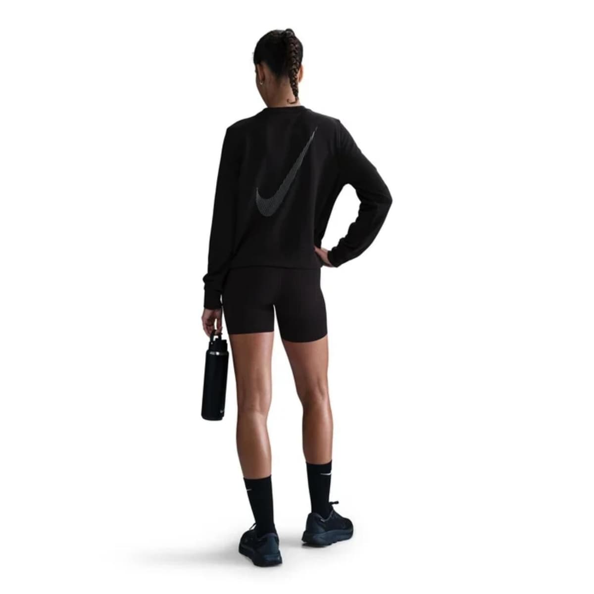 Nike One Dri-fit Crew Sportsweater Dames Zwart M/38. thumbnail 5