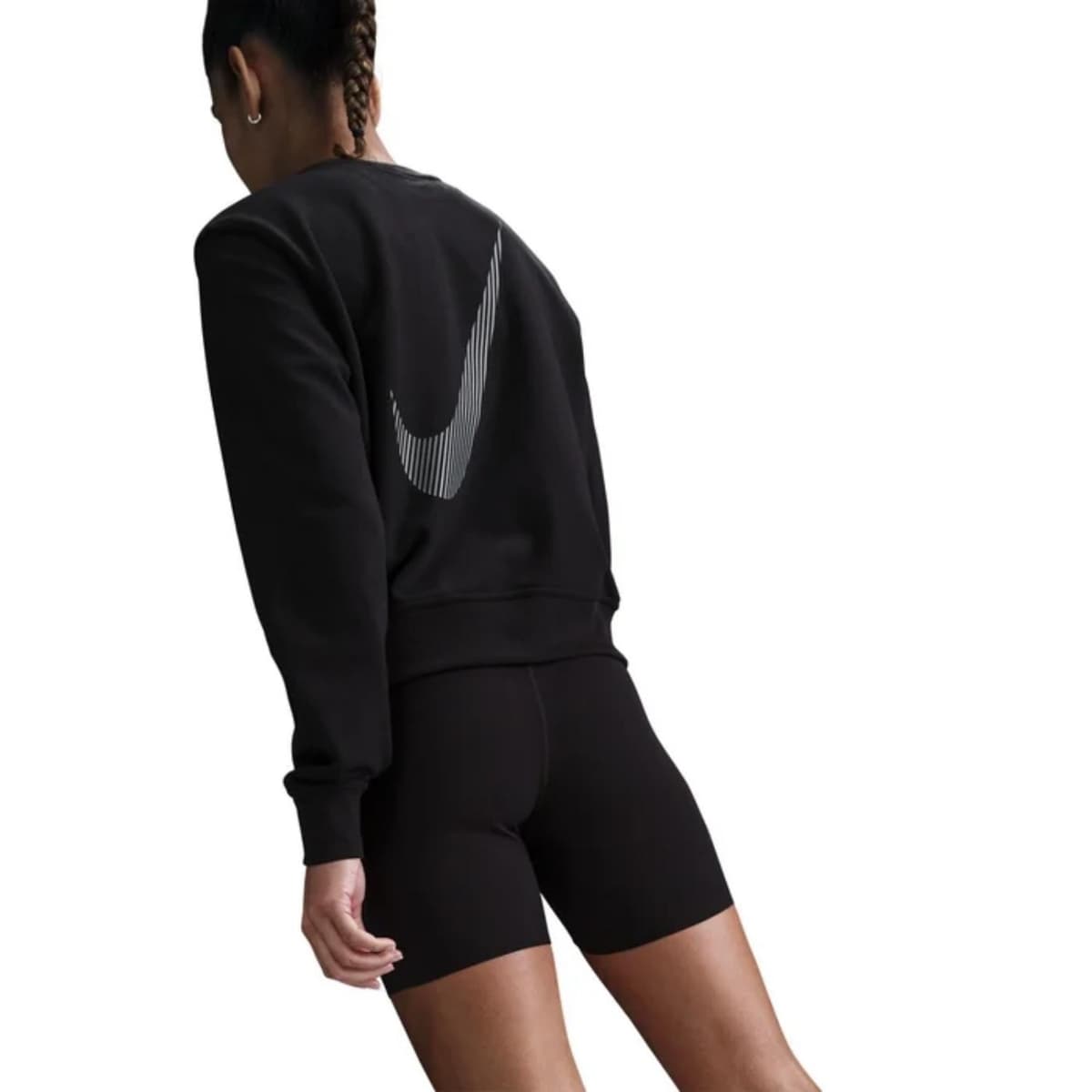 Nike One Dri-fit Crew Sportsweater Dames Zwart M/38. thumbnail 3