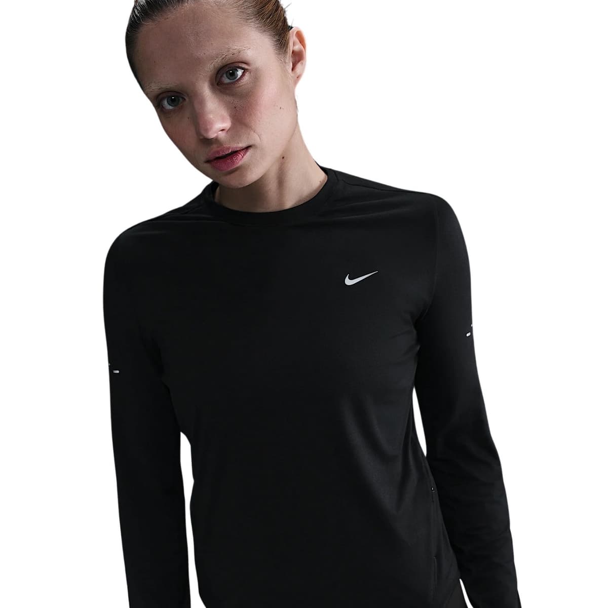 Nike Swift Uv Dri-fit Sportsweater Dames Zwart S/36