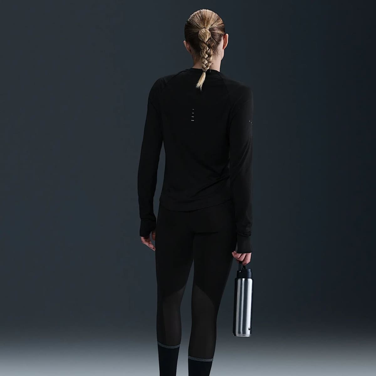 Nike Swift Uv Dri-fit Sportsweater Dames Zwart S/36 thumbnail 2