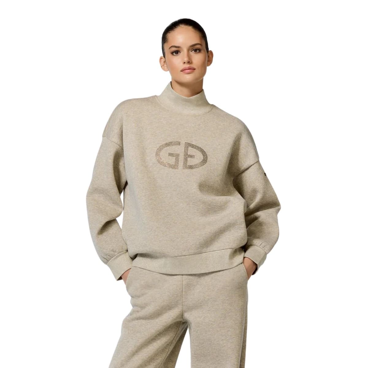 Goldbergh Sizzle Turtle Neck Casaul Sweater Dames Beige Xl/42 thumbnail 4