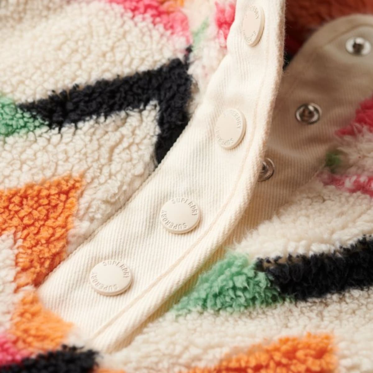 Superdry Super Soft Printed Casaul Sweater Dames Beige Xl/42 thumbnail 2