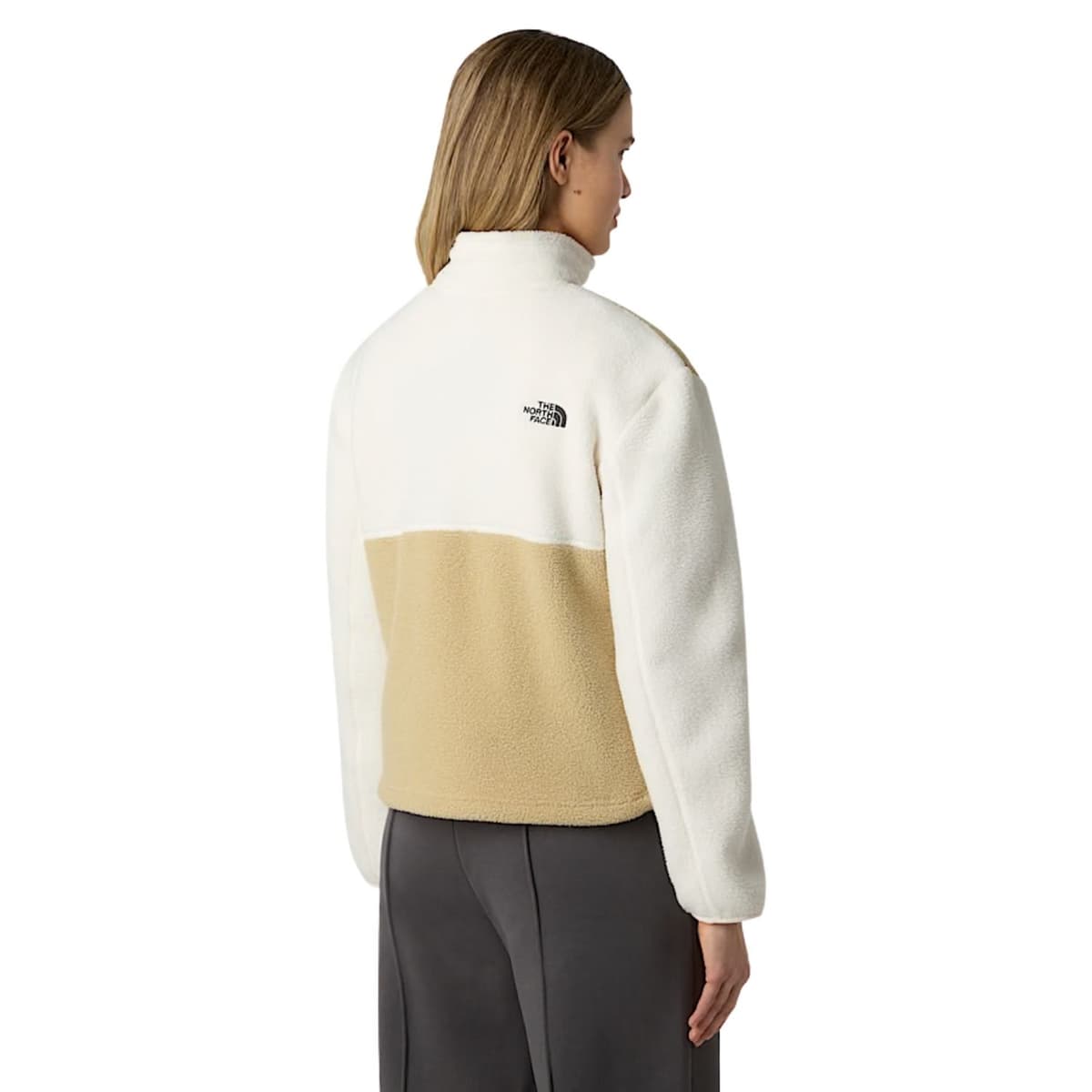 The North Face W Yumiori 1/4 Zip Casaul Sweater Dames Khaki S/36 thumbnail 4