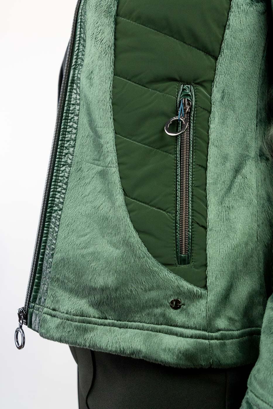 Luhta Ounastunturi Casual Vest Dames Donkergroen M/38 thumbnail 2