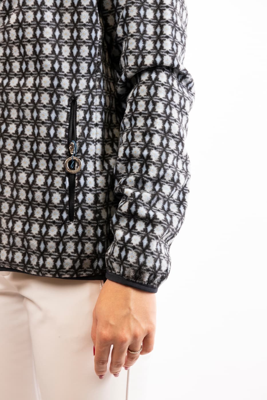 Luhta Auttoinen Casual Vest Dames Blauw Dessin S/36 thumbnail 2