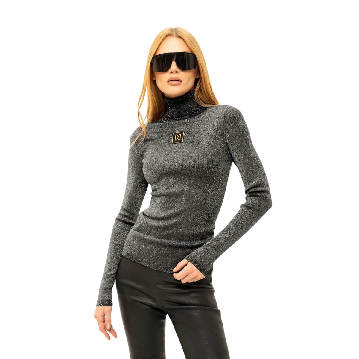 Nikkie Sportswear Noroton Turtleneck Ski Sweater Dames Zwart M/38 thumbnail 3