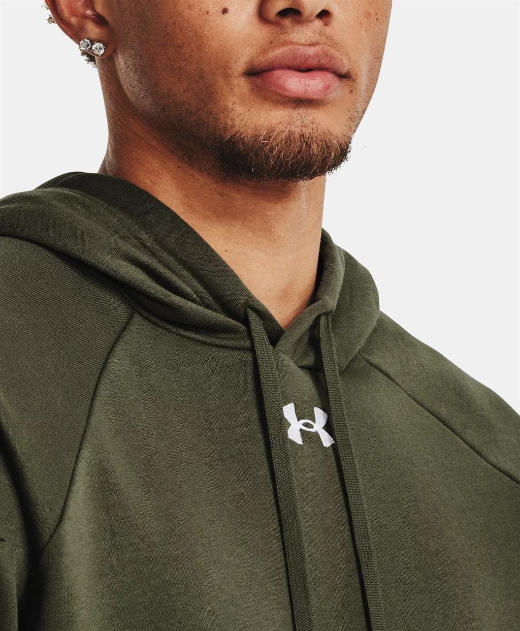 Under Armour Rival Fleece Sportsweater Heren Donkergroen M thumbnail 2